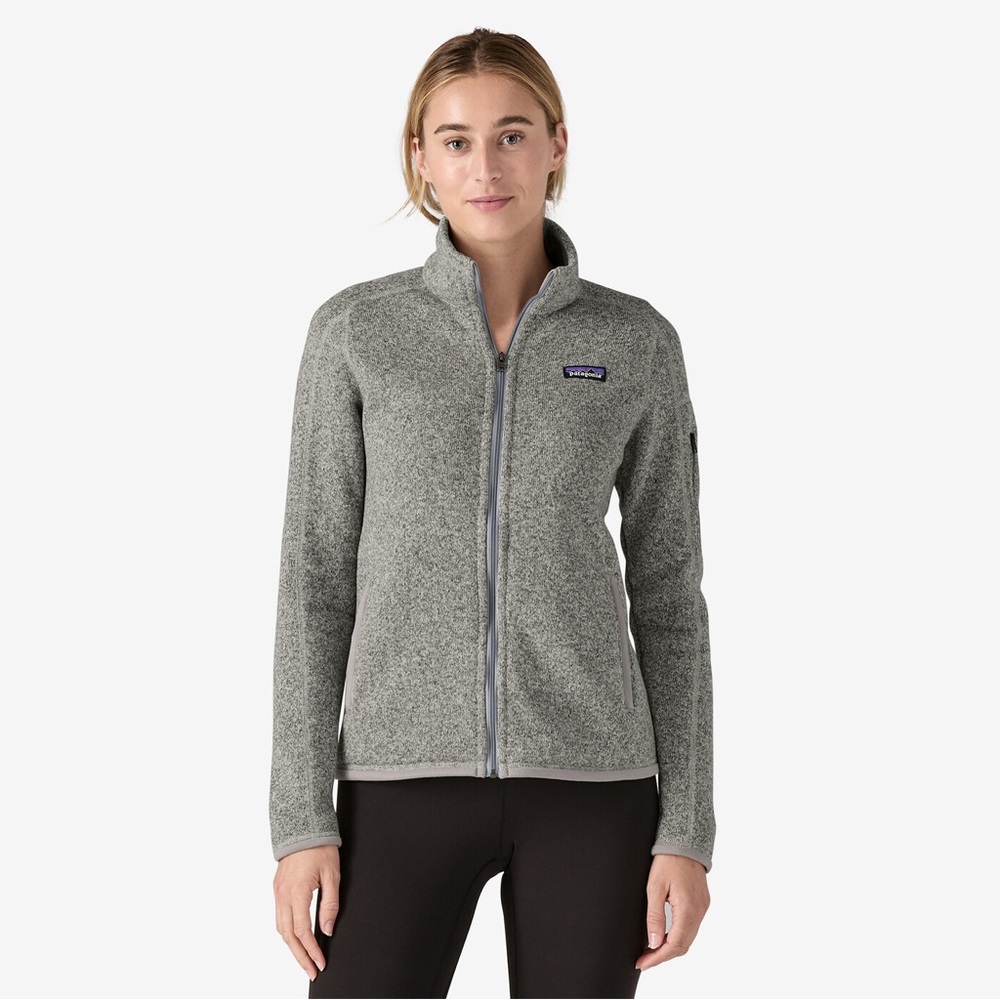 Patagonia Women’s Better Sweater Fleece Zip Up Jacket size S 
Birch White (gray)